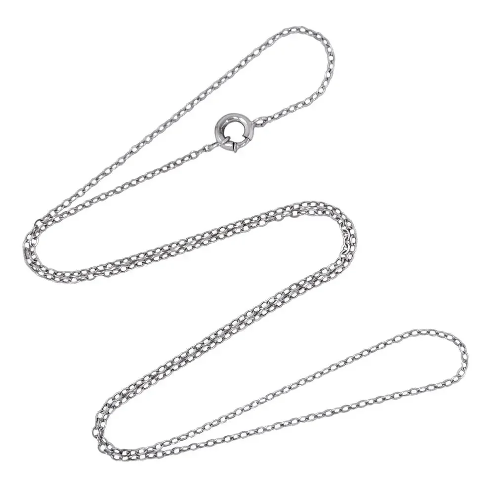 Vintage Sterling Silver 925 Cable Chain Necklace 18